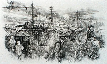 エッチングと　アクチアント Vespignani - Borgata romana