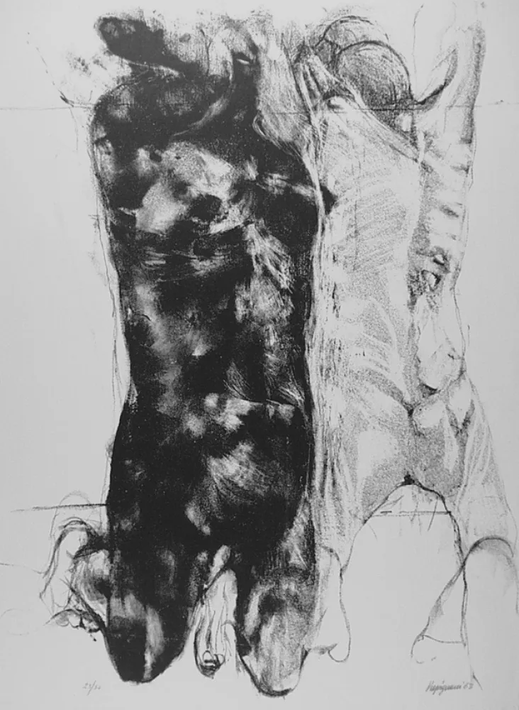 リトグラフ Vespignani - Due figure