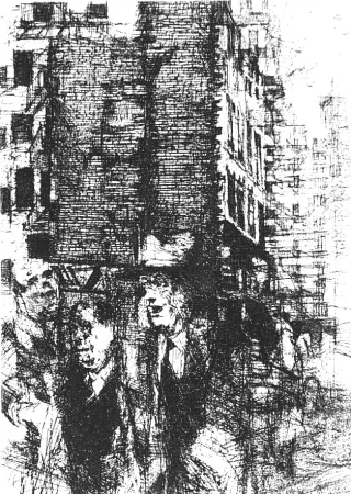 エッチング Vespignani - Passanti