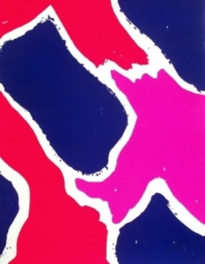 シルクスクリーン Viallat - Composition 3