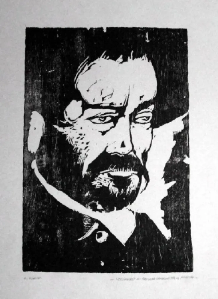 木版 Viani - Capitano di mare