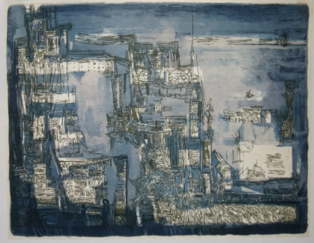 リトグラフ Vieira Da Silva - Atlantide