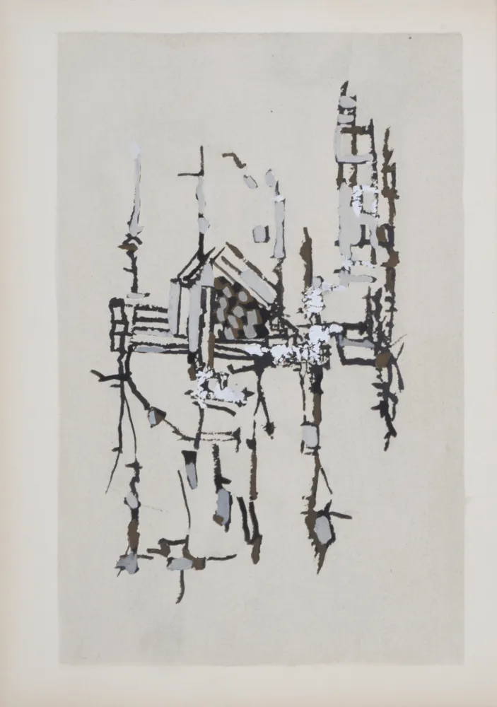 ステンシル Vieira Da Silva - Et puis voilà (#E), 1951