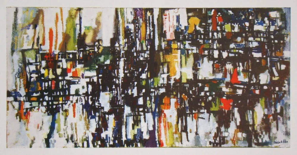 輪転グラビア印刷 Vieira Da Silva - Jardin - 1955