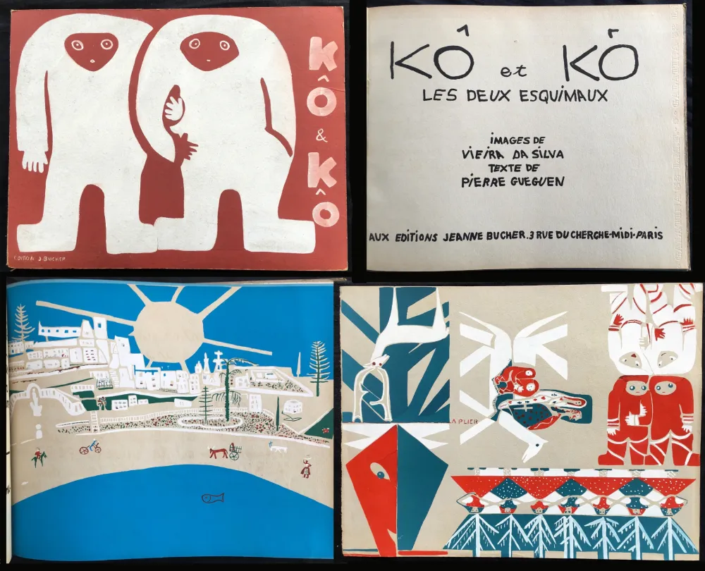 挿絵入り本 Vieira Da Silva - KÔ & KÔ, les deux esquimaux. Aux éditions Jeanne Bucher, Paris 1933.