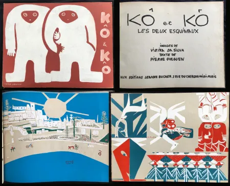 挿絵入り本 Vieira Da Silva - KÔ & KÔ, les deux esquimaux. Aux éditions Jeanne Bucher, Paris 1933.