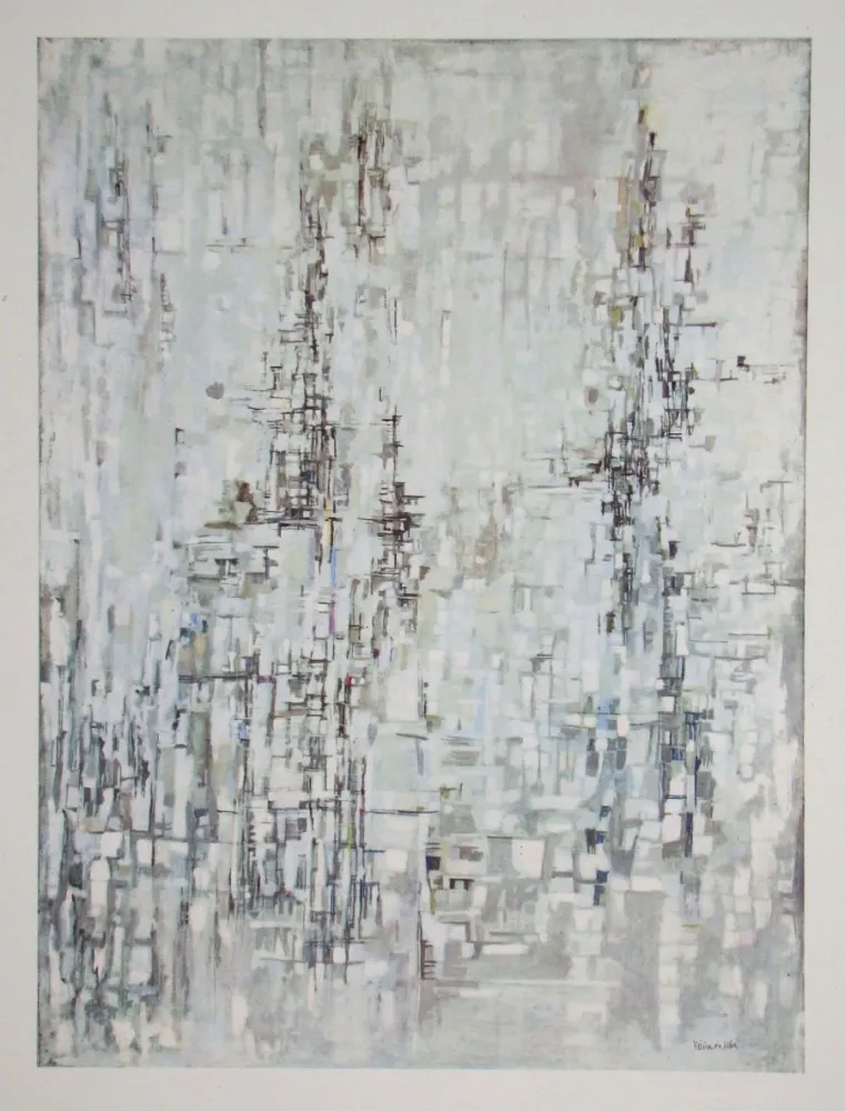 輪転グラビア印刷 Vieira Da Silva - La cathèdrale - 1954