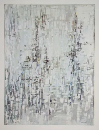 輪転グラビア印刷 Vieira Da Silva - La cathèdrale - 1954