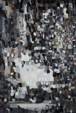 ステンシル Vieira Da Silva - Peinture, 1956