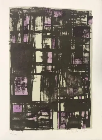 リトグラフ Vieira Da Silva - Souris 