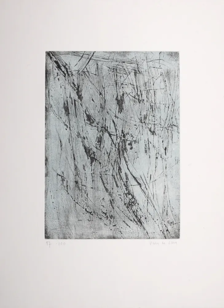 彫版 Vieira Da Silva - Un été de sel,  1989 - Hand-signed & numbered