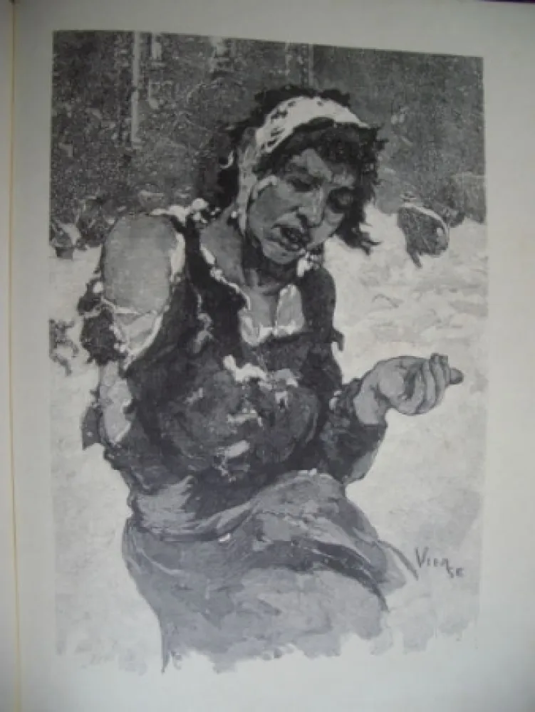 木版 Vierge - La misère à Londres