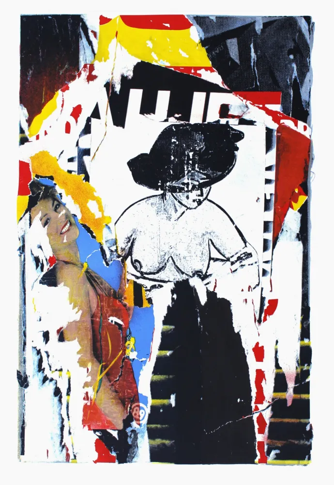 リトグラフ Villeglé - La rue de Gravilliers