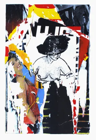 リトグラフ Villeglé - La rue de Gravilliers