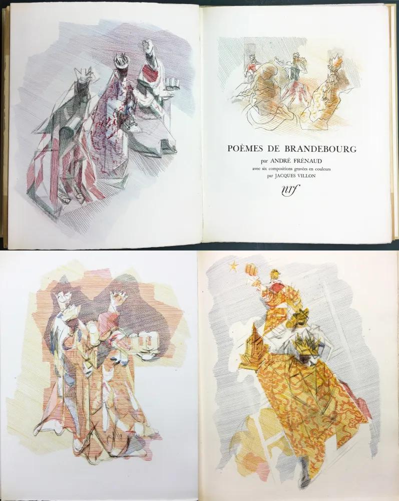 挿絵入り本 Villon - André Frénaud : POÈMES DE BRANDEBOURG (1947)