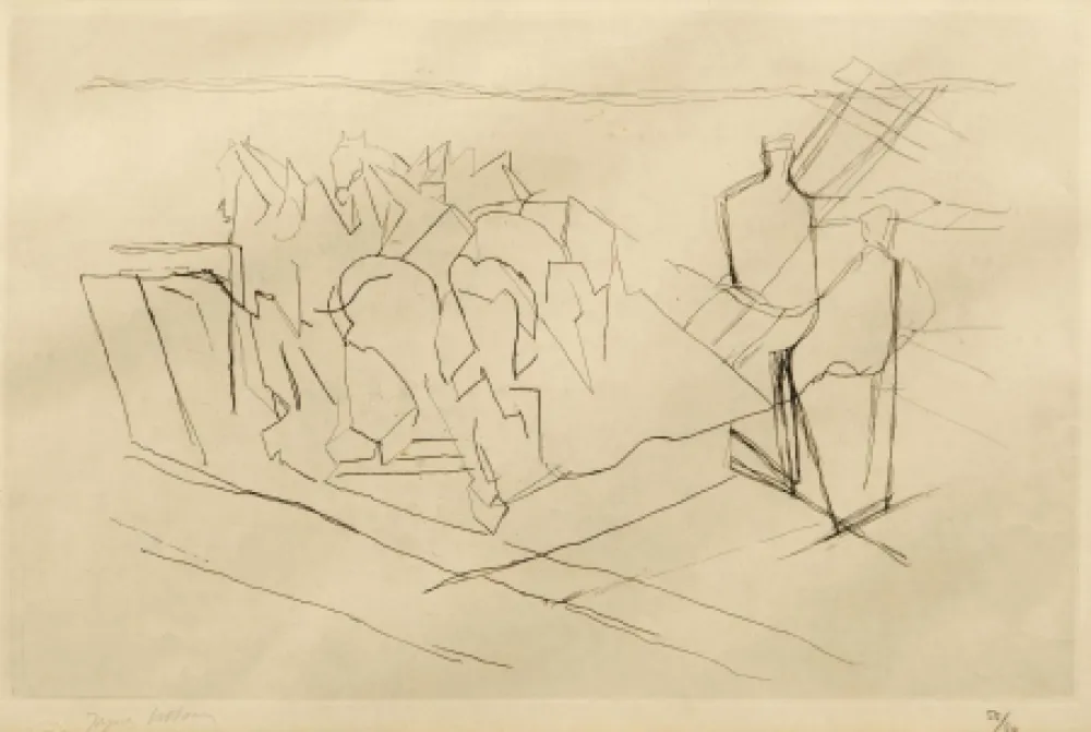 彫版 Villon - La Faucheuse