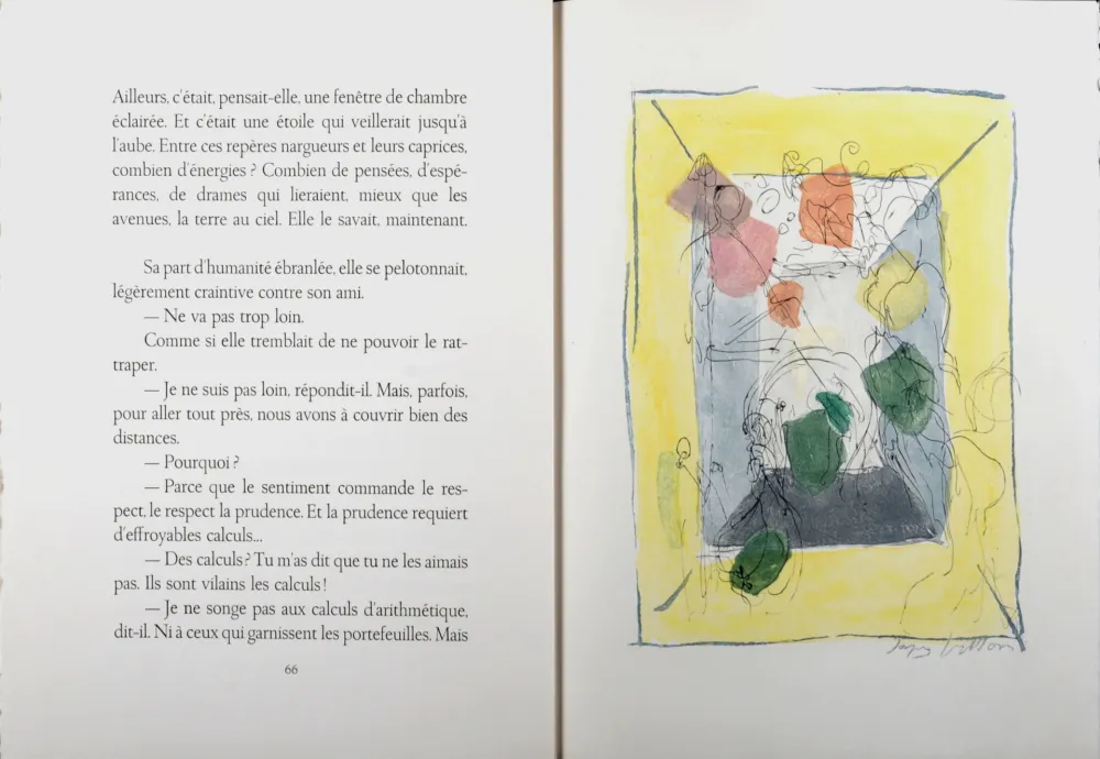 彫版 Villon - Les frontières du matin, 1962 - Full book (Hand-signed & numbered!)