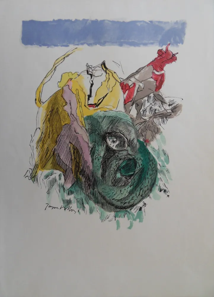 彫版 Villon - Serpent cubiste