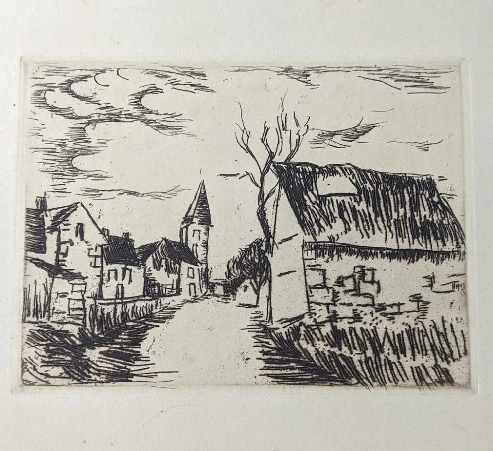 彫版 Vlaminck - Environs de Marines / Oise