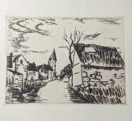 彫版 Vlaminck - Environs de Marines / Oise