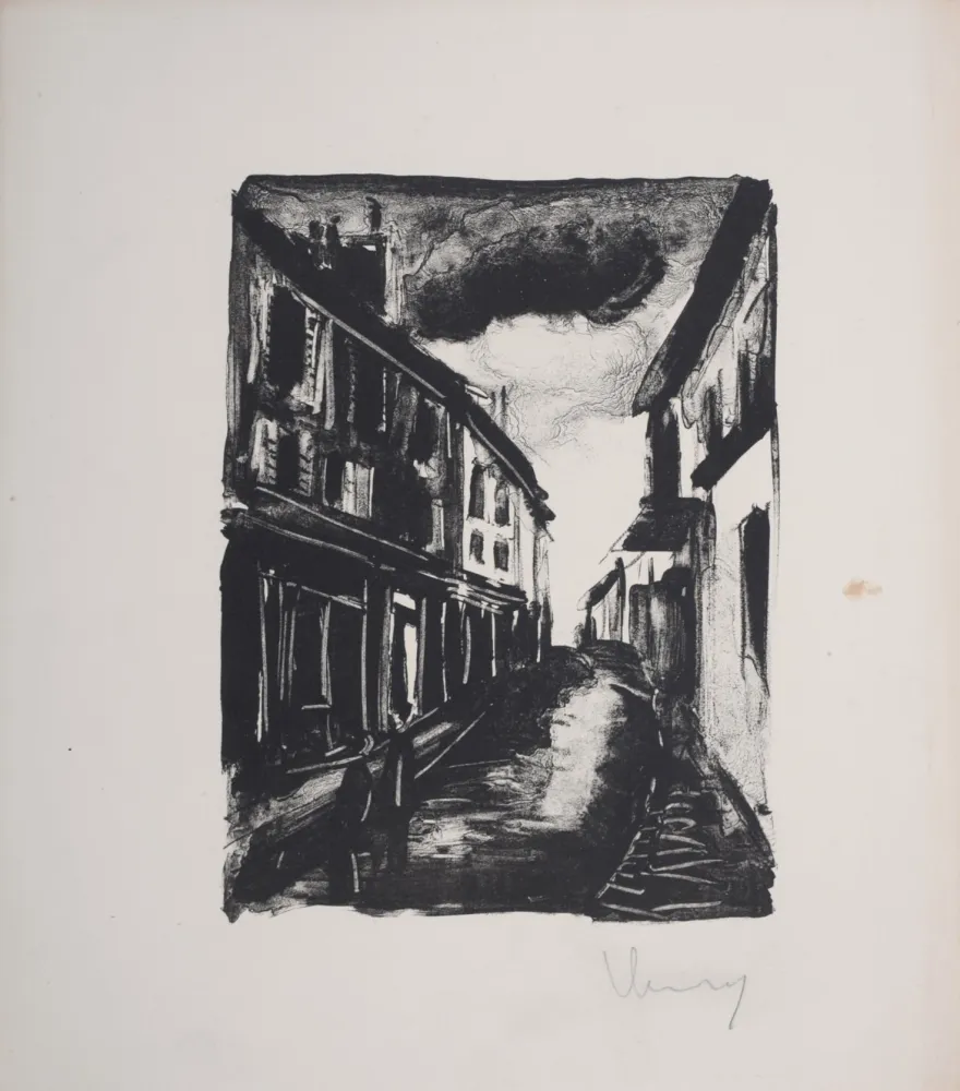 リトグラフ Vlaminck - Les Hommes Abandonnés, 1927