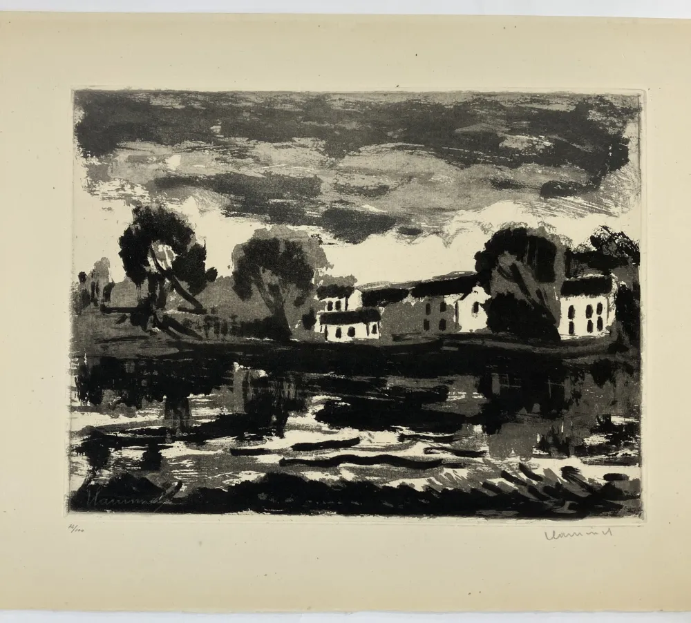 アクチアント Vlaminck - L'Oise à Cergy, 1924