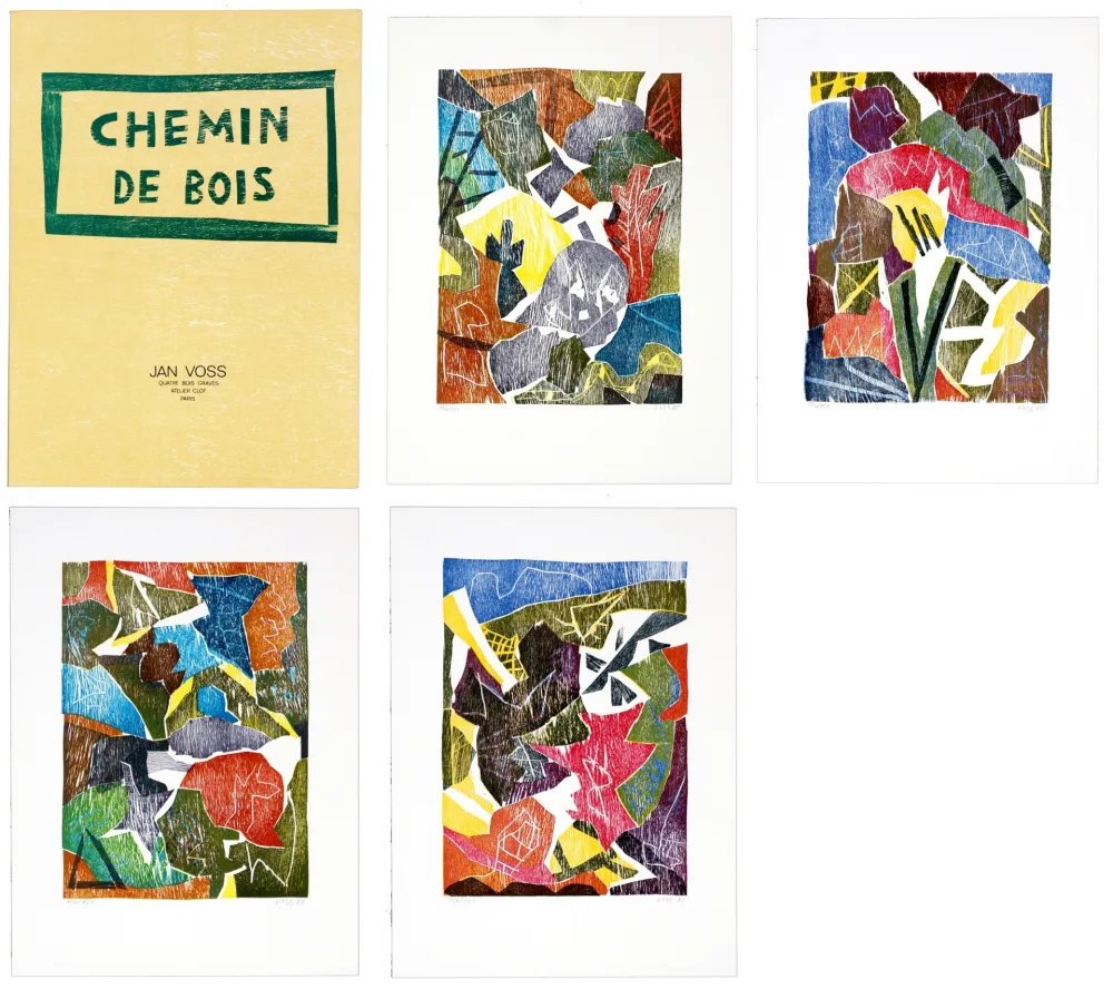木版 Voss - Chemin de bois (la série de 4)
