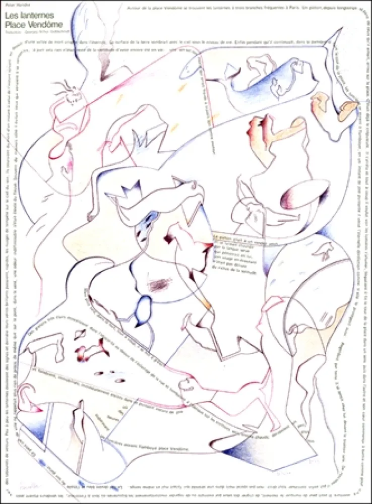 リトグラフ Voss - Placard Handke