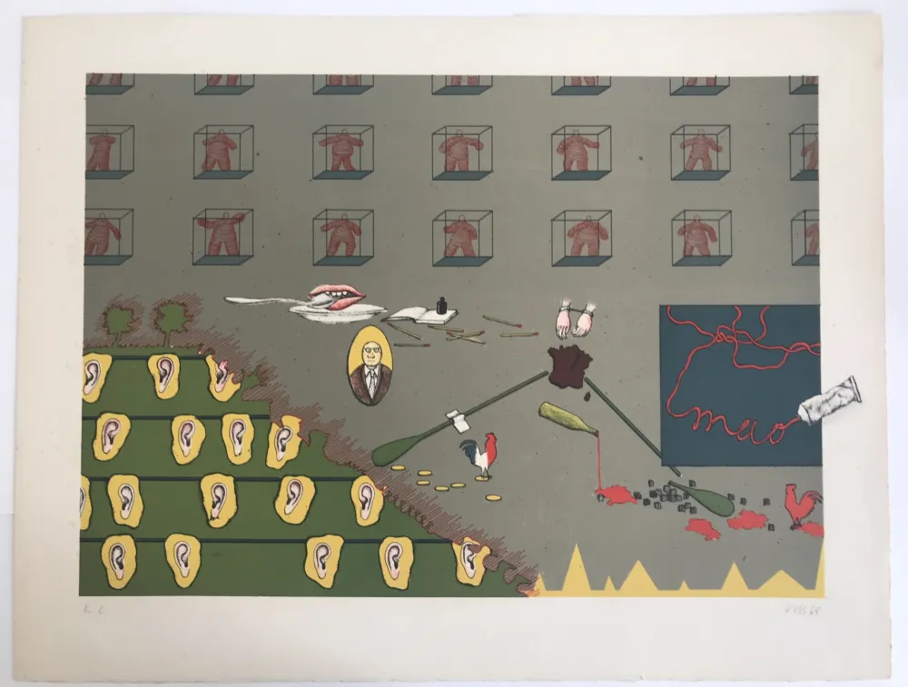 リトグラフ Voss - Voyageurs solitaires