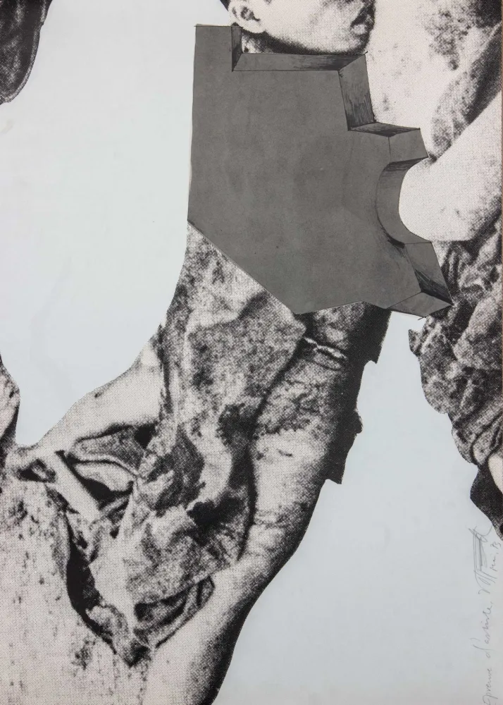 リトグラフ Vostell - SENZA TITOLO