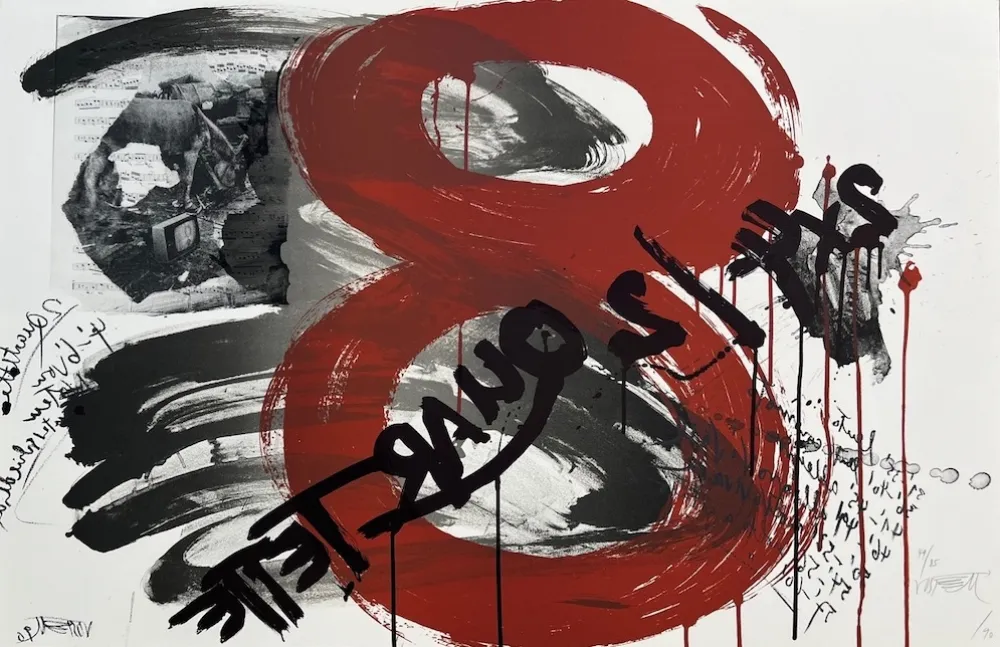 リトグラフ Vostell - The Scream : Quartet