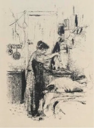 リトグラフ Vuillard - Cuisine. Recueil de 117 recettes. Illustré par Edouard Vuillard (6 lithographies originales), André Dunoyer de Segonzac (6 eaux-fortes originales), André Villeboeuf (6 eaux-fortes originales)