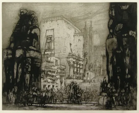 エッチング Walcot - At Thebes