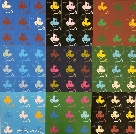 オフセット Warhol - 81 x Mickey Mouse