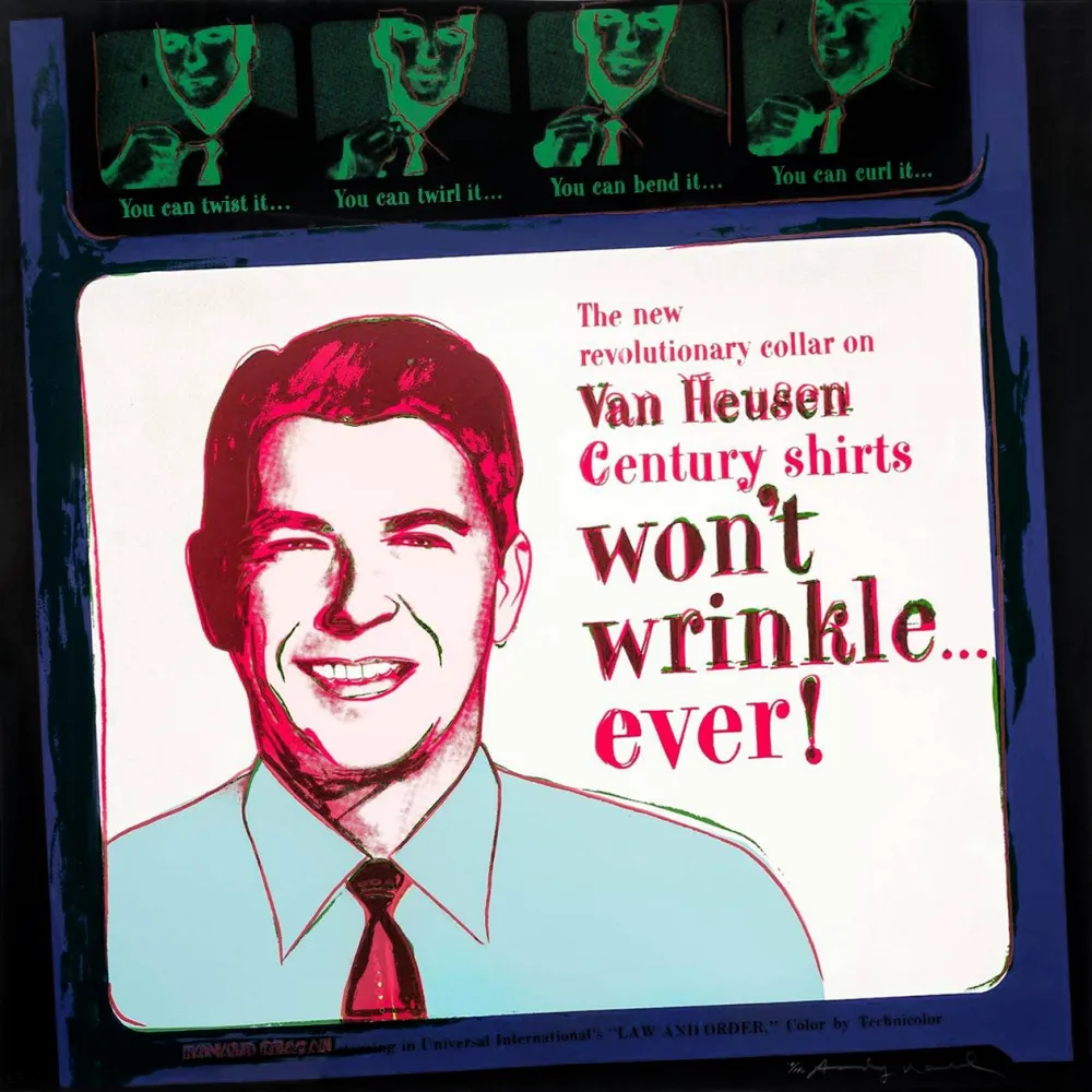 シルクスクリーン Warhol - ADS: VAN HEUSEN (RONALD REAGAN) FS II.356