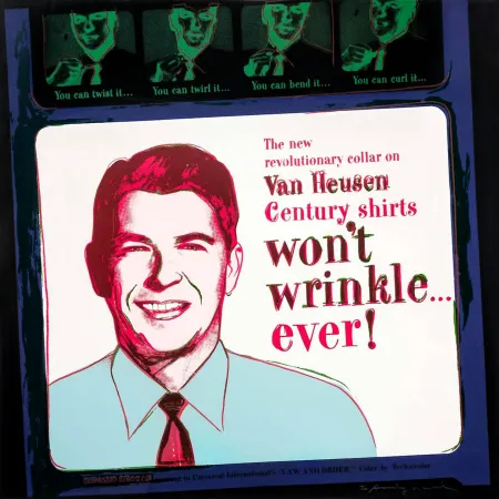 シルクスクリーン Warhol - ADS: VAN HEUSEN (RONALD REAGAN) FS II.356
