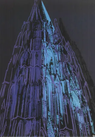 シルクスクリーン Warhol (After) - Cathedral (Blue)