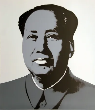 シルクスクリーン Warhol (After) - Mao - Grey