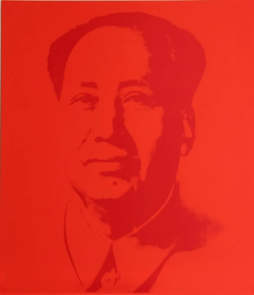 シルクスクリーン Warhol (After) - Mao - Red