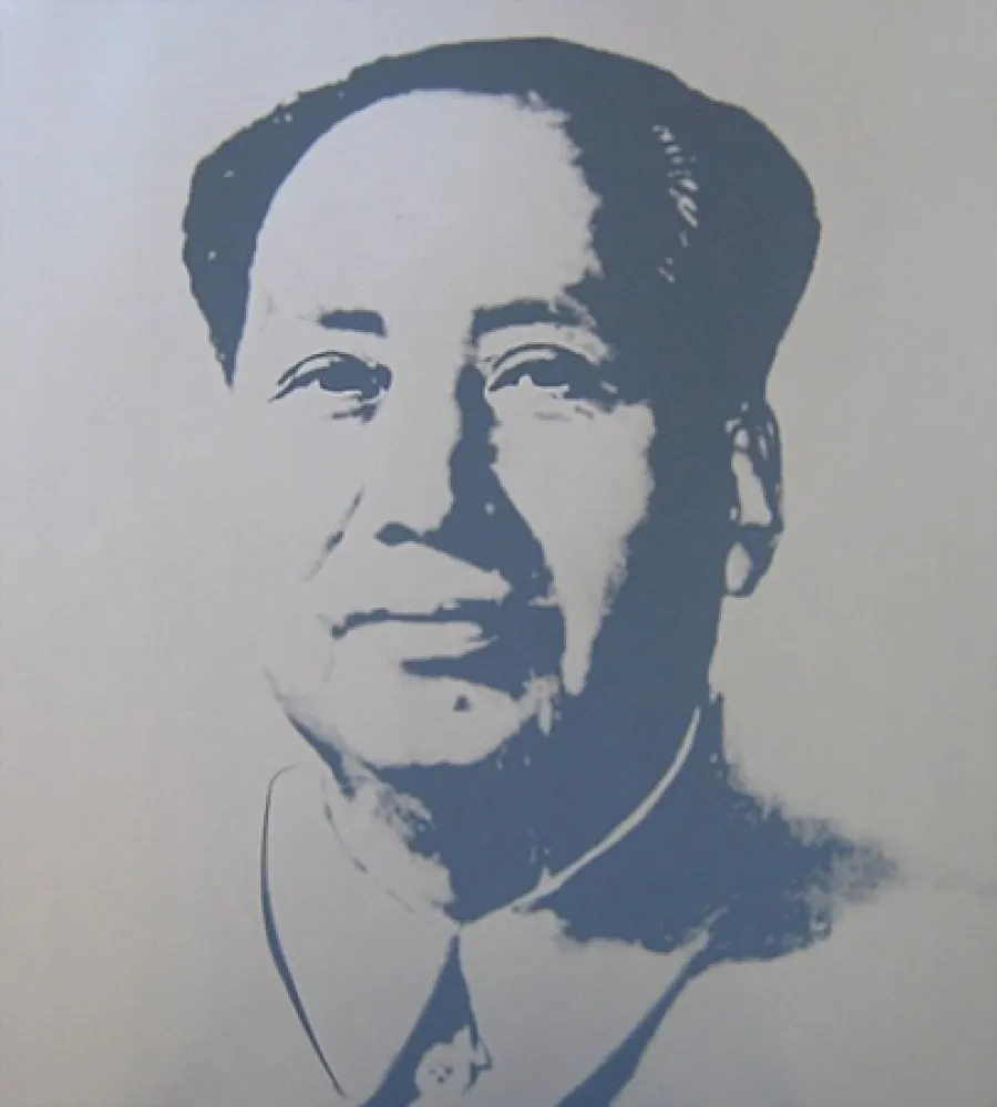 シルクスクリーン Warhol (After) - Mao - Silver