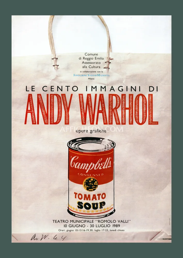 リトグラフ Warhol - Andy Warhol: 'Campbell's Soup Can on a Shopping Bag' 1989 Offset-lithograph