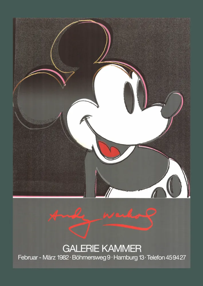 リトグラフ Warhol - Andy Warhol: 'Mickey' 1982 Offset-lithograph