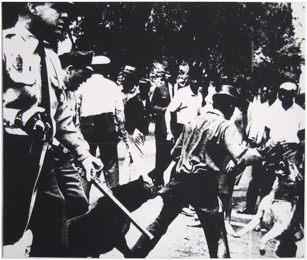 シルクスクリーン Warhol - Birmingham Race Riot 