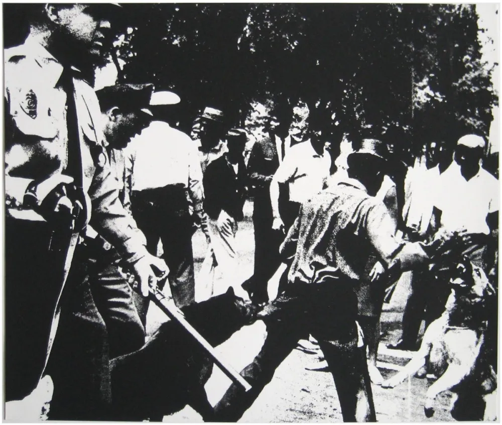 シルクスクリーン Warhol - Birmingham Race Riot 