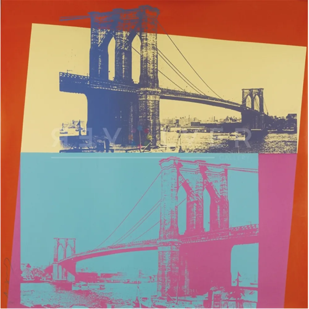 シルクスクリーン Warhol - Brooklyn Bridge 