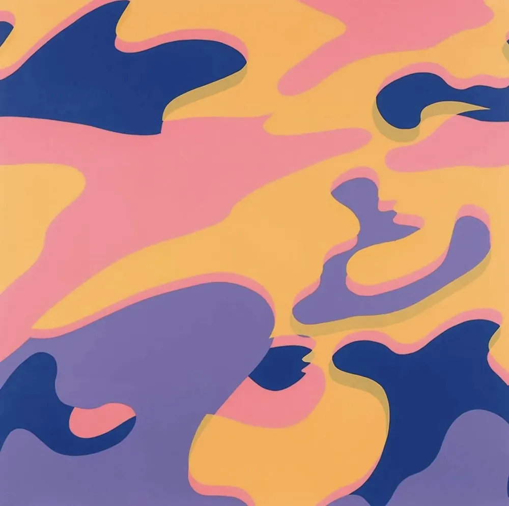 シルクスクリーン Warhol - Camouflage F. & S. 410