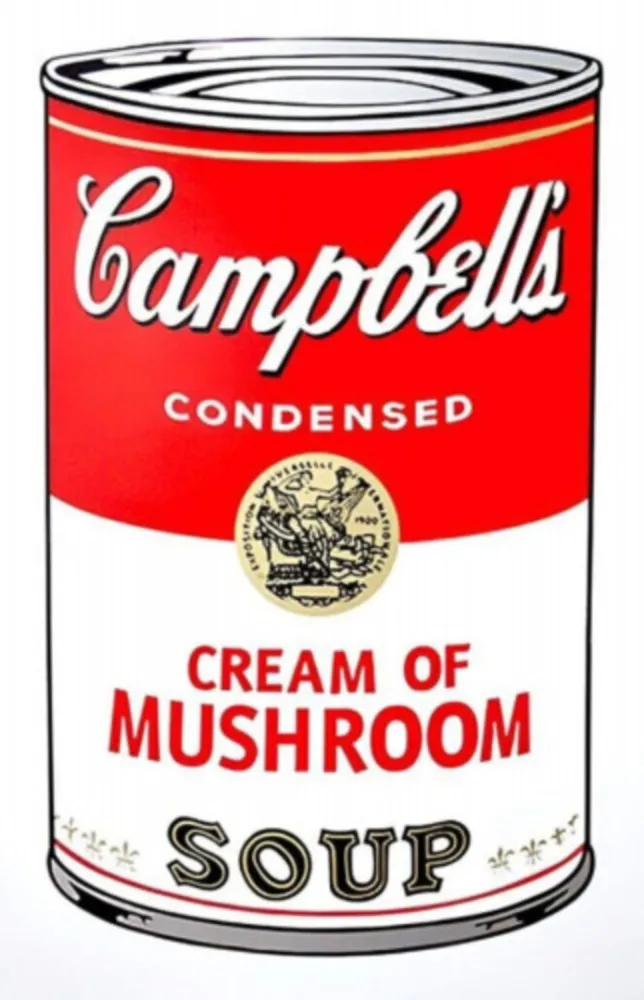 シルクスクリーン Warhol - Campbell's Soup Can: Cream of Mushroom