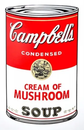 シルクスクリーン Warhol - Campbell's Soup Can: Cream of Mushroom