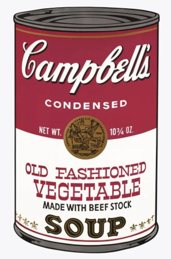 シルクスクリーン Warhol - Campbell's Soup Can: Old Fashioned Vegetable
