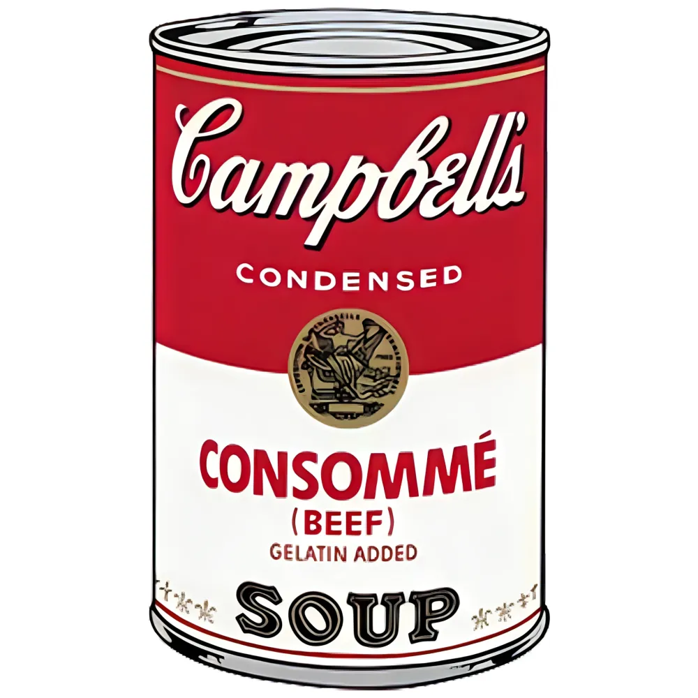 シルクスクリーン Warhol - Campbell's Soup: Consommé (FS II.52)
